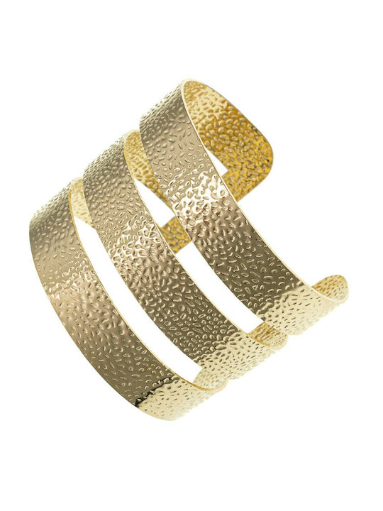 Steel Bracelet Cuff Design 2300030 Gold Gold