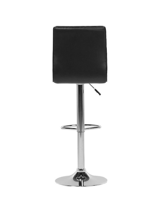 Stool Bar with Adjustable Height Black 2pcs