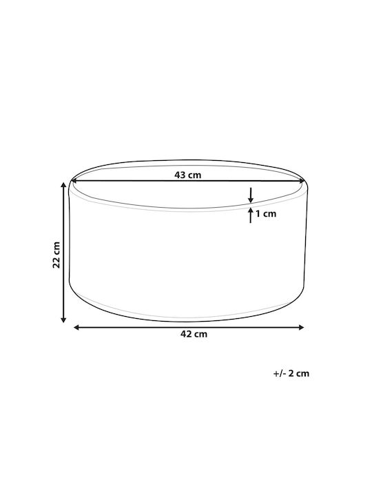 Planter Ø 43 Cm Marble Effect Valta