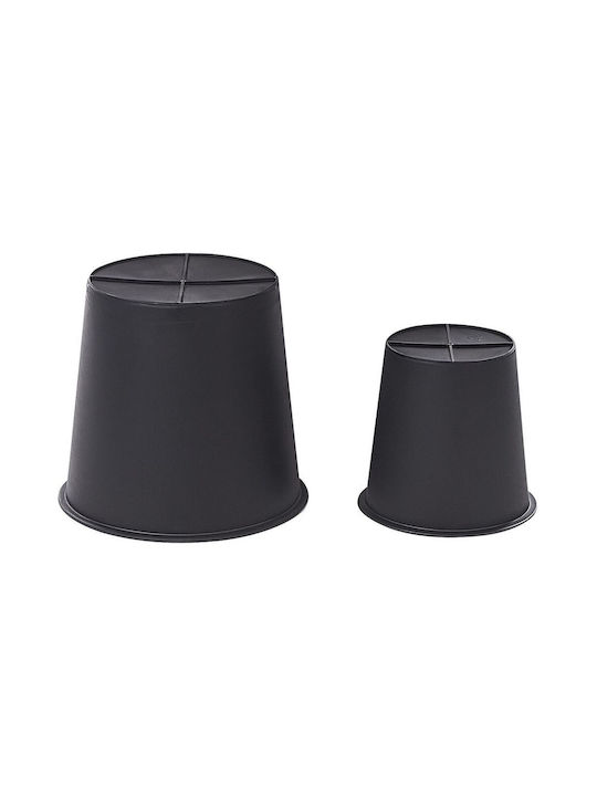 Set 2 Brown Rattan Flower Pots Berberis