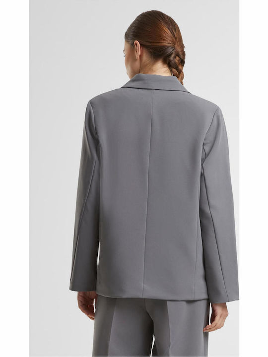 Urban Classics Lung Blazer pentru femei Sacou Cloudgrey