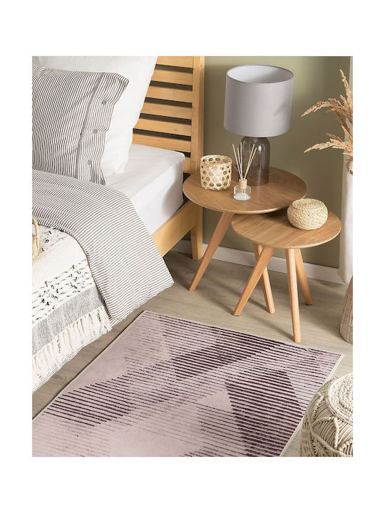 Beliani Kale Αντιολισθητικό Χαλί Διάδρομος Pink 80x150cm