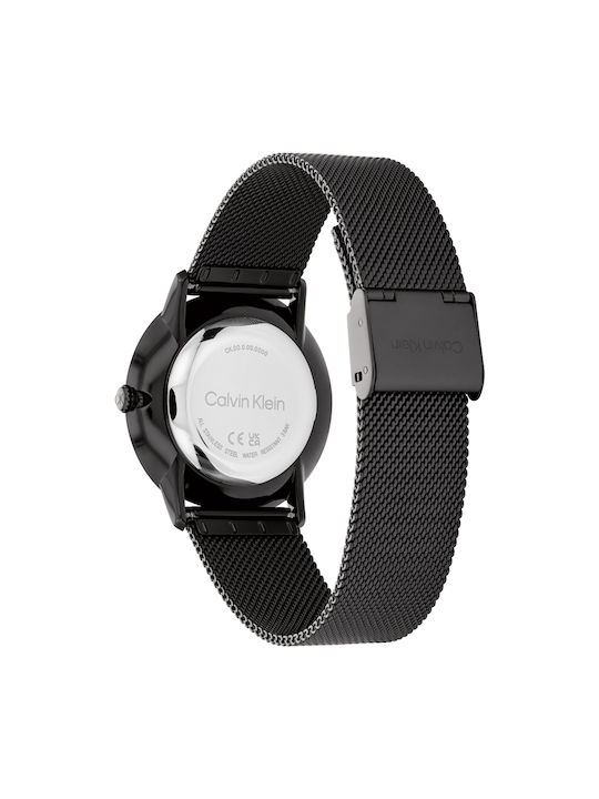 Calvin Klein Watch with Black Metal Bracelet