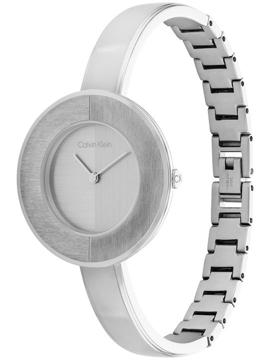 Classic Γυναικείο Ρολόι 32mm Μπαταρίας Ασημί