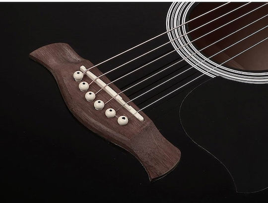 Richwood Acustică Chitară Alb