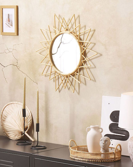 Oglindă de Perete 61 Cm Natural Aroek Oglindă de Perete 61 Cm Natural Aroek