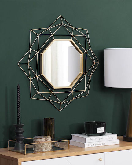60 cm Gold Wandspiegel Hillion