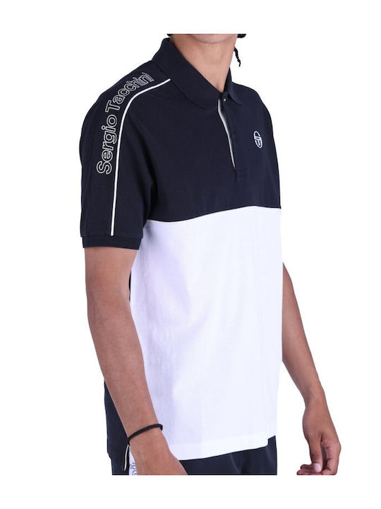 Sergio Tacchini Ανδρική Μπλούζα Κοντομάνικη Polo Μαύρη