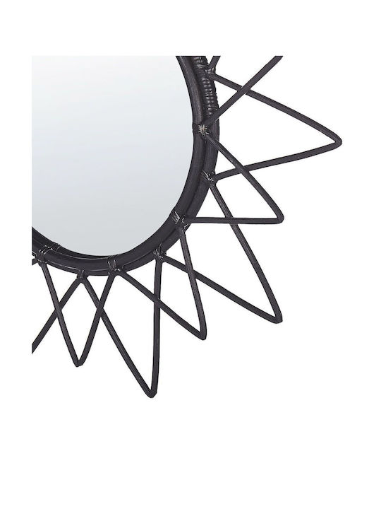 Wall Mirror 61 Cm Black Aroek
