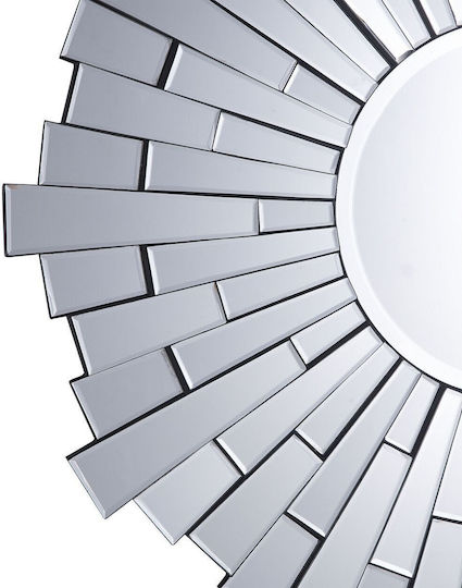 70 cm Silber Wandspiegel Vire