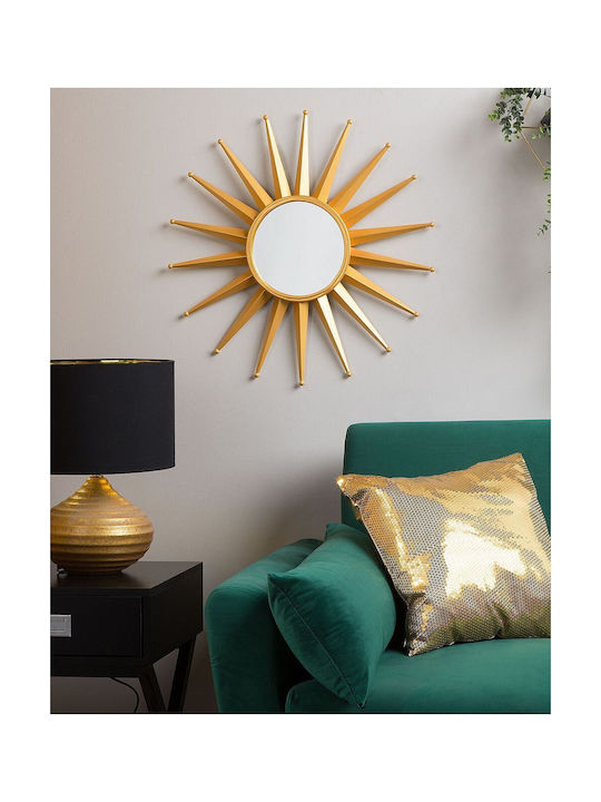 60 cm Gold Wandspiegel Perelli
