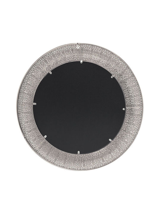 80 cm Silber Wandspiegel Channay