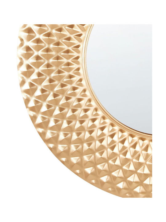 Combe Wandspiegel mit Gold Glas Rahmenmaterial Durchmesser 60cm