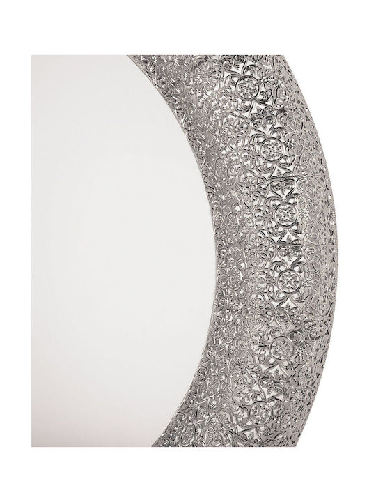 80 cm Silber Wandspiegel Channay