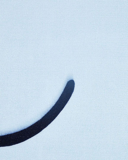 Kinderteppich in Wolkenform 90 x 120 cm Blau Cumulus