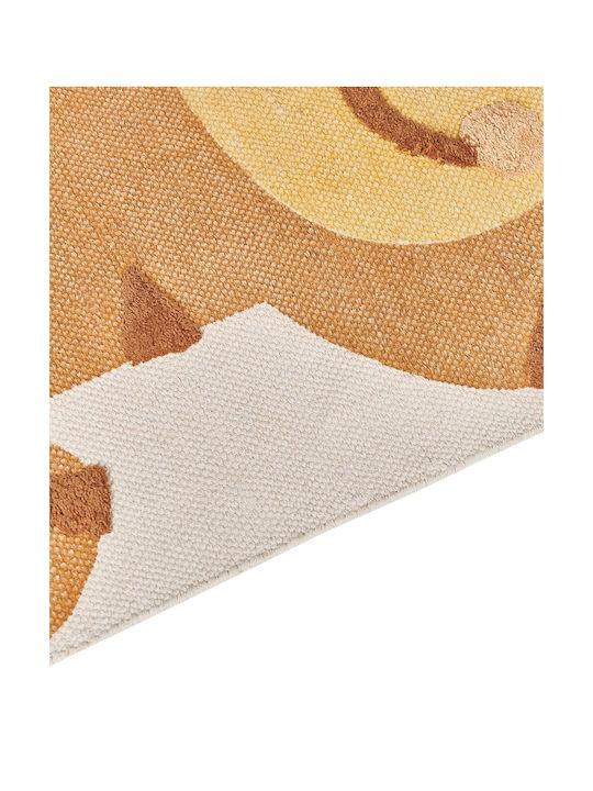 Children's Cotton Rug Tiger Motif 80 X 150 Cm Multicolored Sigli