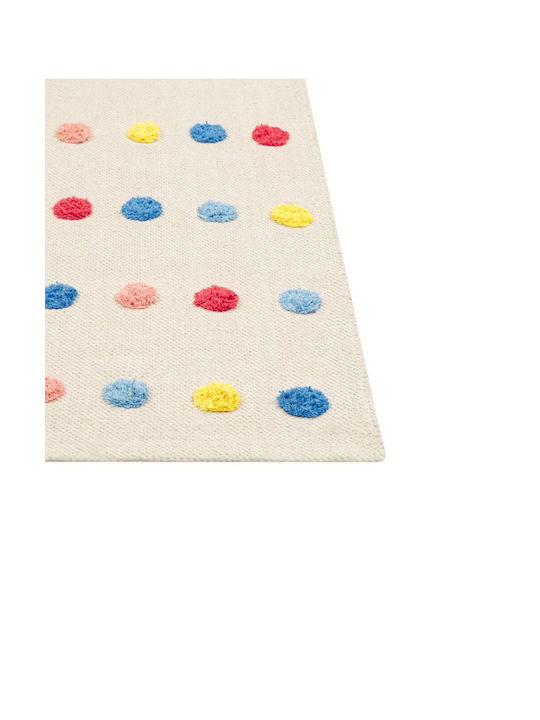Multicolored Cotton Children's Rug 80 X 150 Cm Leles