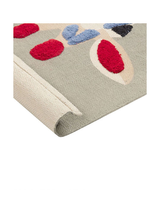 Cotton Children's Rug Giraffe Motif 80 X 150 Cm Multicolored Sakubo