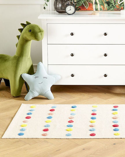 Multicolored Cotton Children's Rug 80 X 150 Cm Leles