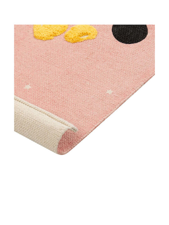 Cotton Children's Rug Bear Motif 80 X 150 Cm Multicolored Tapak