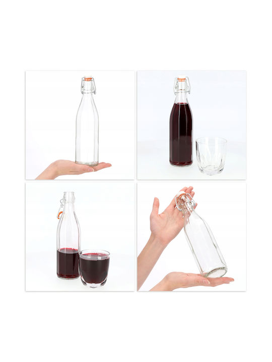 Kadax Bottiglia Grătare comerciale Sticlă con tappo in sughero Transparent 500ml