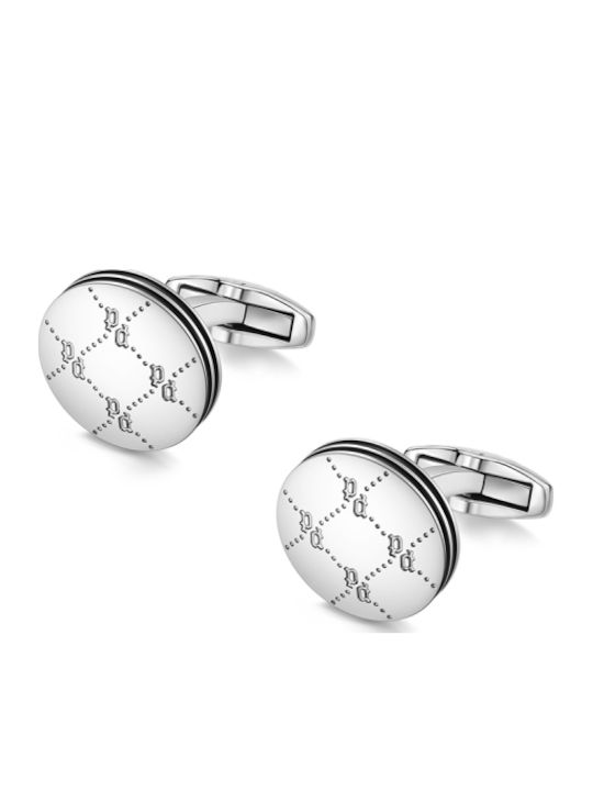Police Iconic Monogram Butoni din Argint