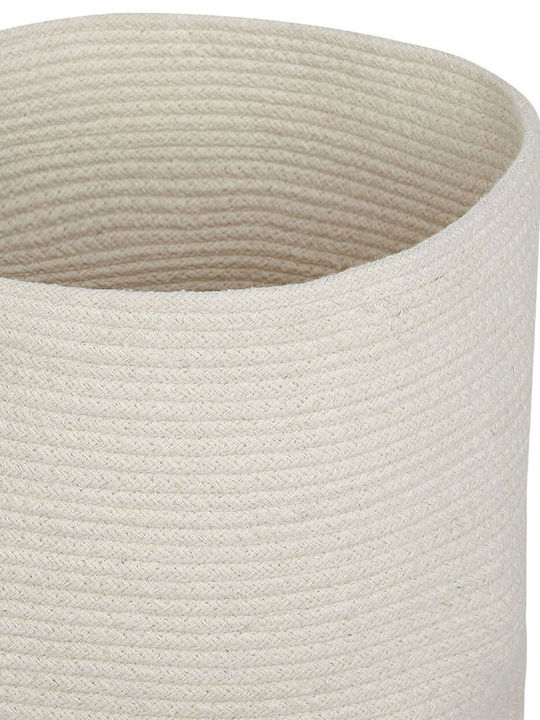 Set 2 Cotton Baskets Lids Broken White Silopi