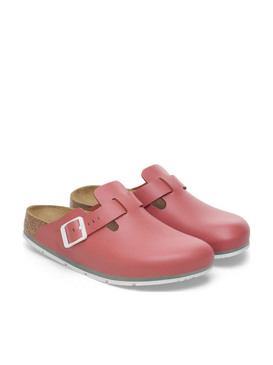 Birkenstock Boston Pro Din piele Anatomici Sabot Roșii