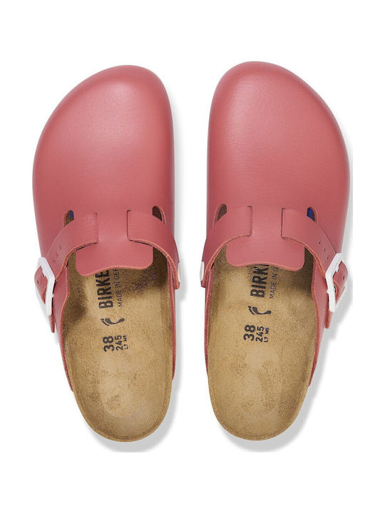 Birkenstock Boston Pro Din piele Anatomici Sabot Roșii