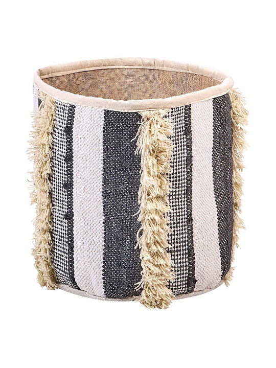 Set 2 Beige Cotton Baskets Gray Kotkai