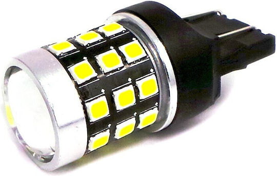 Led Bulb 7443 W21/5w 12-24v Canbus 1400lm White A Lens