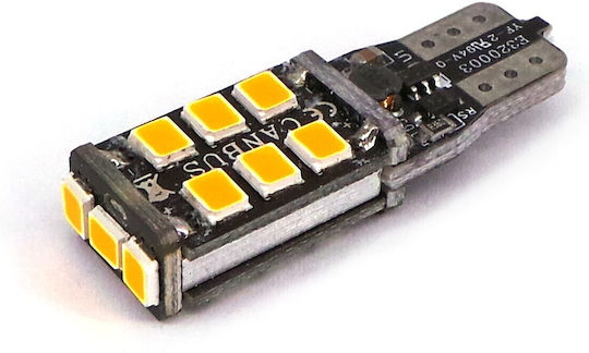 Led T10 W5w 10-18v 7w Canbus Orange