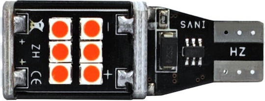Led Bulb T15 W16w 12v 12w Canbus Red