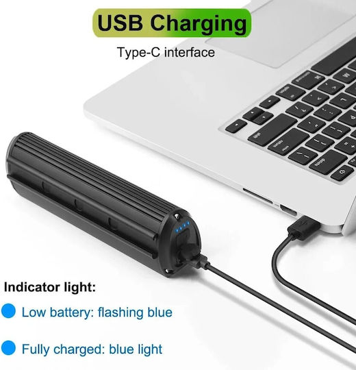 Front-Fahrradlampe 4 Modi Cree USB-C