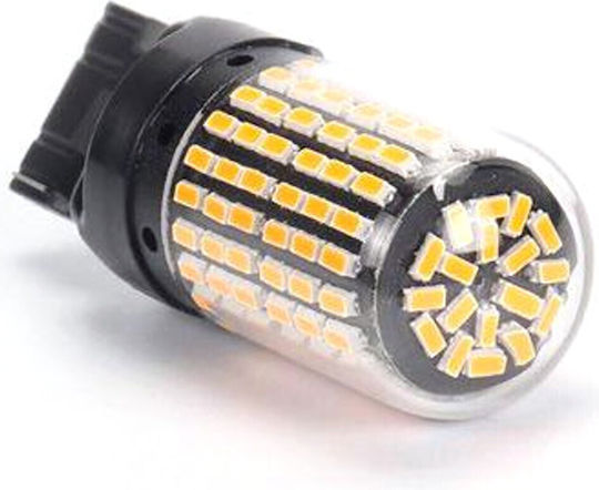 Led Bulbs 2x 7440 W21w 12-24v Canbus Orange Premium