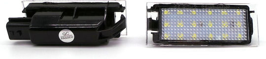 Nissan Renault Mercedes Fiat Led Registration Lamps 2 Pcs