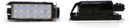Nissan Renault Mercedes Fiat Led Registration Lamps 2 Pcs