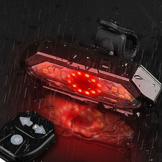 Bicycle Lamp Red Light Usb Remote Control
