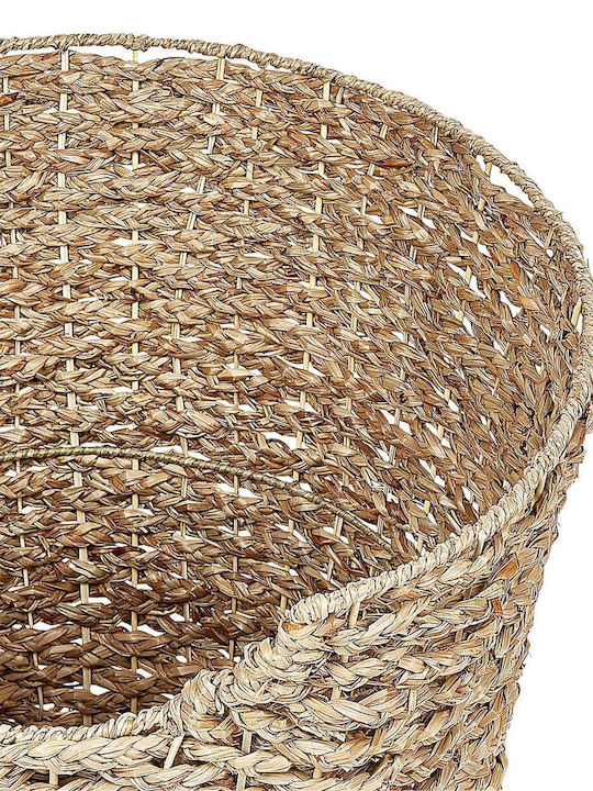 Beliani Decorative Basket Wicker with Lid Beige