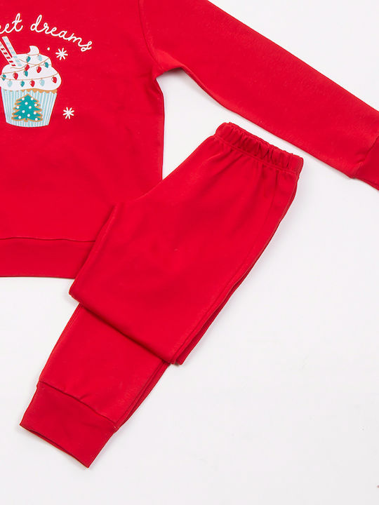 Trax Kids Pyjamas Winter Cotton red