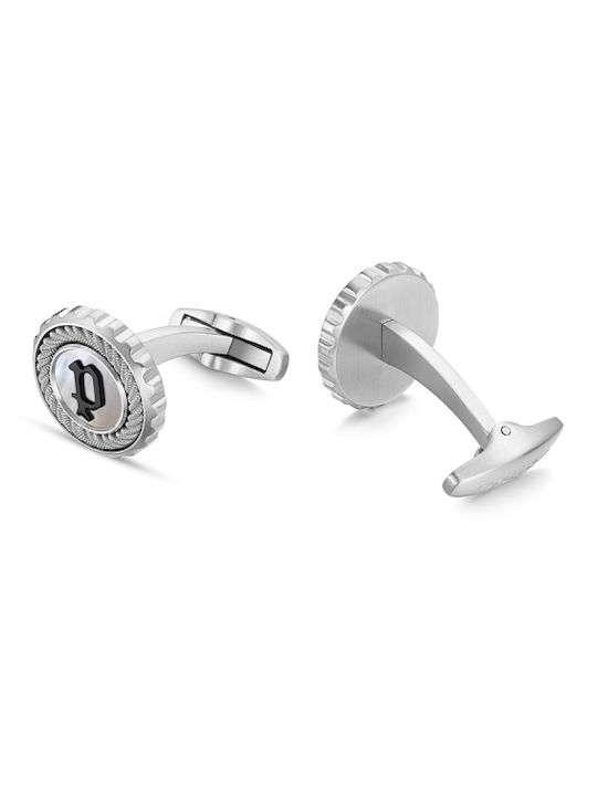 Police Cable Cufflinks from Silver
