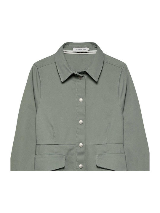 Kinderkleid Langärmelig Olive