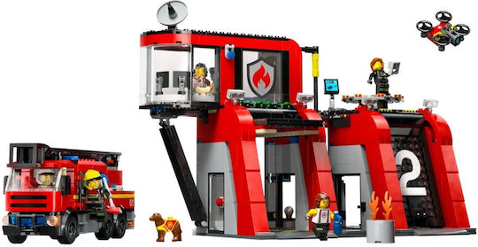 LEGO City Fire Station With Fire Truck for Ages 6+