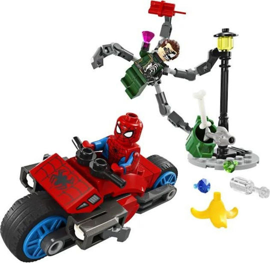 LEGO Spider-Man Motorcycle Chase: Spider-man Vs. Doc Ock за 6+ години години