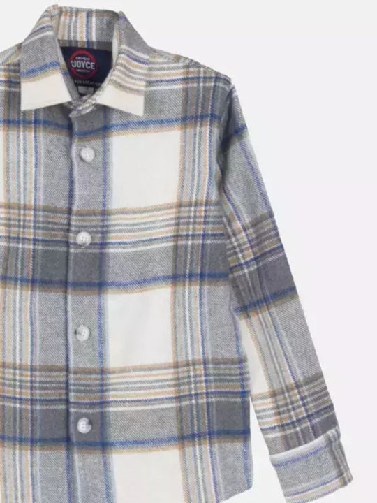 Joyce Kids Checked Shirt Beige