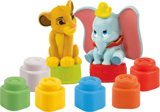 Baby Clementoni Τουβλάκια Simba & Dumbo για 10+ Μηνών 6τμχ