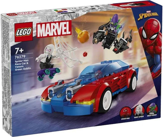 LEGO Spider-Man Spider-man Race Car & Venom Green Goblin for Ages 7+ 227 Pieces