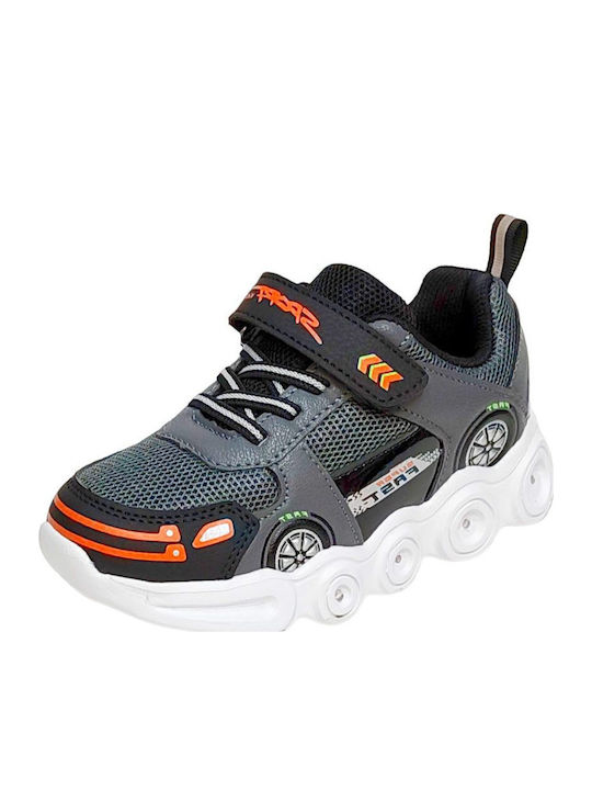 Παιδικά Sneakers με Σκρατς Γκρι