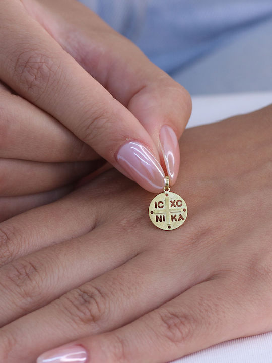 Pendant Constantine Coin Gold 9K