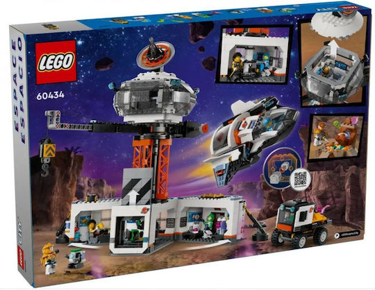 LEGO City Space Base și Rampă de Lansare Rachetă pentru 8+ Ani 1422 Bucăți